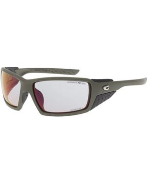 G.O.D Eyewear Elbrus Photochromic Uv400 Cat 4 Mountain Sunglasses With Mirror Lens - White