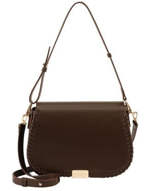 Laura Ashley Dark Crossbody Bag Faux Leather - Brown