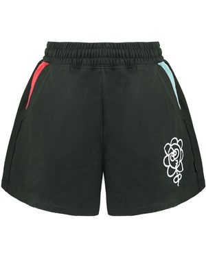 PUMA X Mr. Doodle Stretch Waist Logo Shorts 530663 01 Cotton - Black