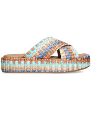 Steve Madden Suede Tulum Multi Sandals - Multicolour