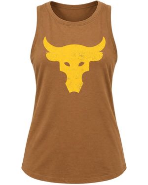PUMA Under Armour X Project Rock Bull Vest Cotton - Brown