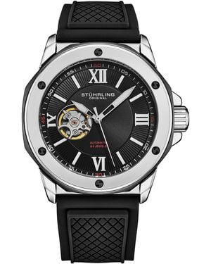 Stuhrling Edwardian 4056 Automatic 44Mm Skeleton - Black