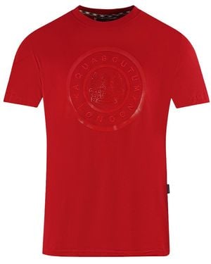 Aquascutum London Circle Logo T-Shirt - Red