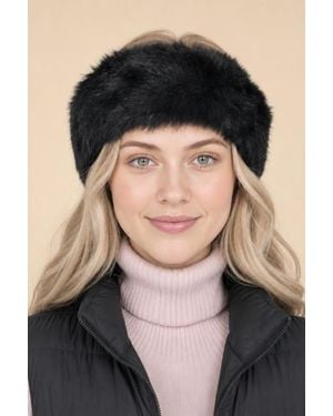 SVNX Faux Fur Headband - Black