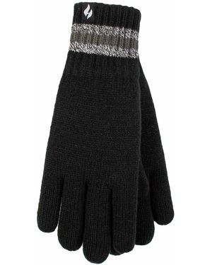 Heat Holders Winter Warm Soft Fleece Lined Thermal Gloves - Black