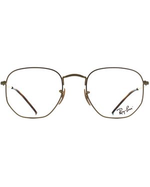 Ray-Ban Square Arista Rx6448 Hexagonal Metal - Brown