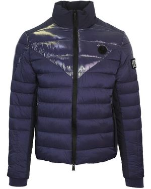 Philipp Plein Plain Quilted Jacket - Blue