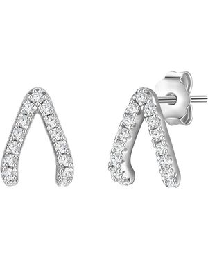 Glanzstücke München Stud Earring Sterling Zirconia - Blue