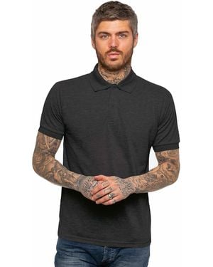 Kruze By Enzo Short Sleeve Polo Shirts - Black