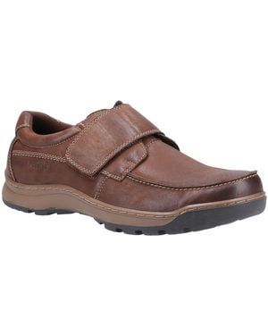 Hush Puppies Casper Touch Fastening Shoes - Black