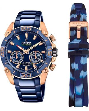 Festina F20549-1 Chrono Bike Smartwatch And Strap Gift Set - Blue