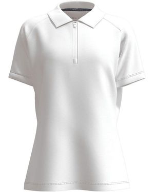Forelson Blockley Zip Neck Poloshirt - Wit