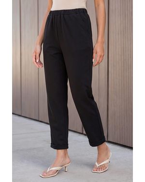 Roman Petite Turn Up Trouser - Black