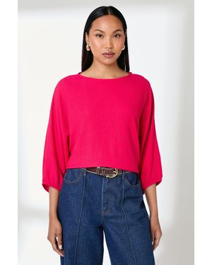PRINCIPLES Oversized Textured Jersey Top