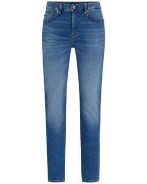 HUGO Five Pocket Design Slim Fit Jeans - Blue