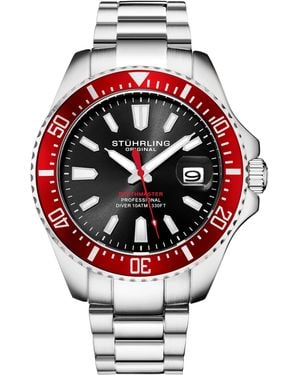 Stuhrling Depthmaster Quartz 42Mm - Metallic