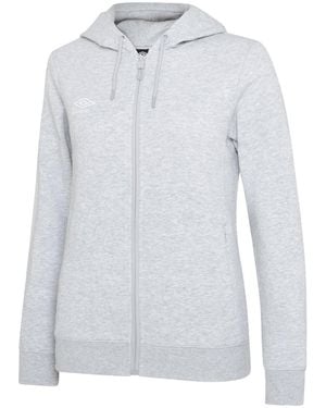 Umbro Ladies Club Leisure Full Zip Hoodie Marl/ - Blue