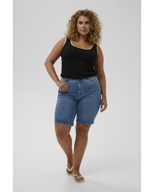 Kaffe Denim Short Kcemila Denim Short Regular Fit - Blauw
