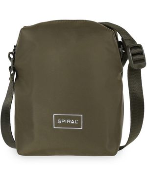 Spiral Accessories Rectangle Cross Body Bag With Hardware - Green
