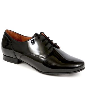 Jones Bootmaker Tanaya Leather Derby Shoes - Black