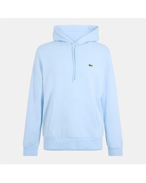 Lacoste Hooded Neck Crocodile Print Sweatshirt - Blue