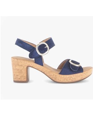 Gabor Fantastica Ankle Strap Sandals Leather - Blue