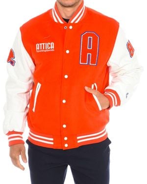 Attica Sporting Goods At-Fw22-012 Baseball Jacket - Orange