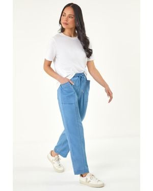 Roman Petite Seam Detail Stretch Jean - Blue
