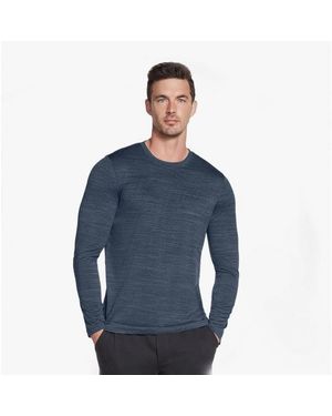 Skechers M3Lt157/Blgy On The Road Long Sleeve T-Shirt Smoke - Blue