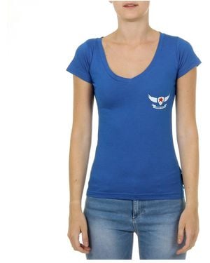 Andrew Charles by Andy Hilfiger T-Shirt Short Sleeves V-Neck Tapiwa - Blue