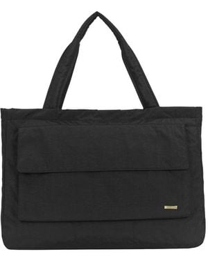 Smith & Canova Oversized Landscape Nylon Tote - Black