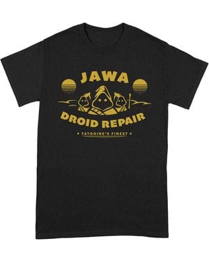 Star Wars Adult Droid Repair Jawa T-Shirt Cotton - Black