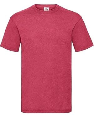 Fruit Of The Loom Valueweight Short Sleeve T-Shirt - Pink