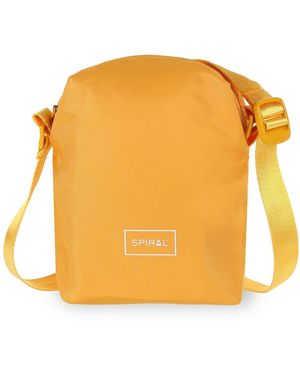 Spiral Accessories Rectangle Cross Body Bag With Hardware - Orange