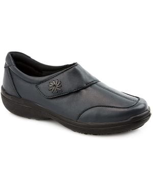 Jones Bootmaker Wide Fit Leather One-Touch-Fasten Monk Shoes - Black