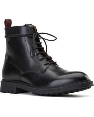 Base London Brunel Leather Ankle Boots - Black