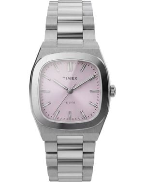 Timex E Line Horloge Zilverkleurig Tw6A01000 - Grijs