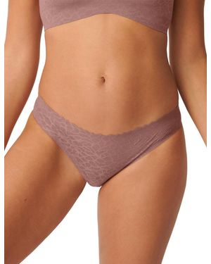 Sloggi 10211268 Zero Feel Lace Brazilian Brief - Brown