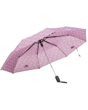 Trespass Maggiemay Automatic Umbrella (Mauve Plant Print) - Purple