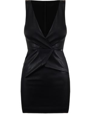 green emerald velvet dress Emporio Armani Women's Faux Leather Sleeveless Mini Dress with Zipper  Detail Formal Night, Black, 16 : Amazon.co.uk: Fashion