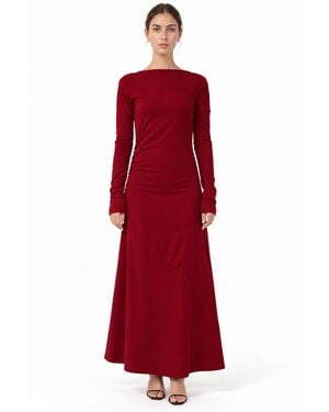 Busem Midi-Jurk - Rood