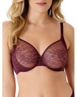 Gossard 13001 Glossies Lace Sheer Bra - Red