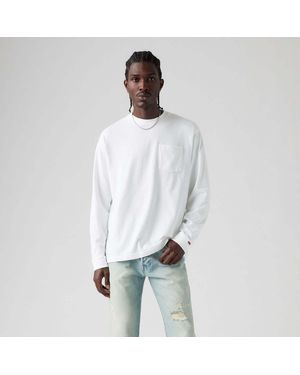 Levi's Authentic Pocket Long Sleeve T-Shirt - White