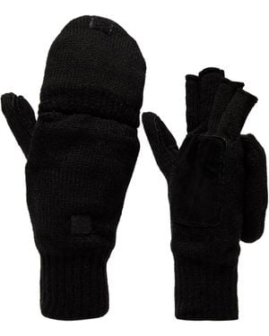 Peter Storm Thinsulate Convertible Fingerless Gloves - Black