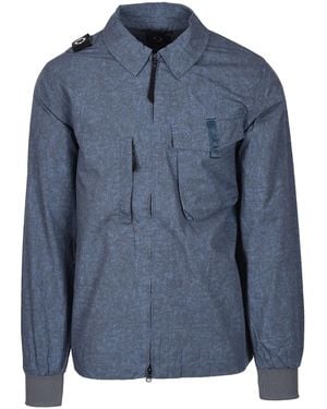 Ma Strum Tie Died Overshirt Ink - Blue