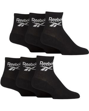 Reebok Low Cut Breathable Ankle Sport Socks - Black