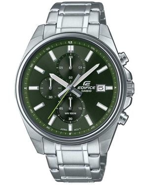G-Shock Edifice Watch Efv-610D-3Cvuef Stainless Steel (Archived) - Green