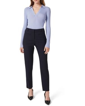 Hobbs Laurel Tapered Trousers - Blue