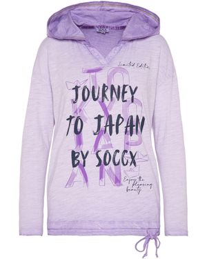SOCCX Shirt Lange Mouwen - Paars