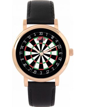 Toff London Tlws-33902 Ladies Dartboard 180 Watch - Black